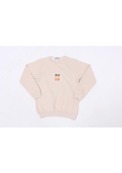 Erkek 5/8 Yaş Newyork Baskılı Şardonlu Sweat