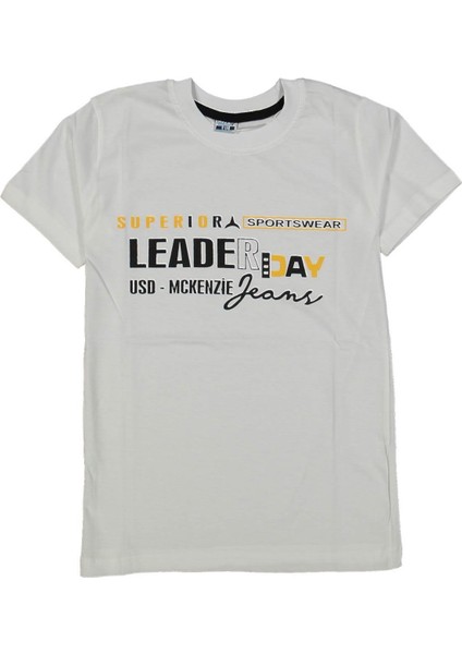 Erkek 9/12 Yaş Leader Day Baskılı Tişört