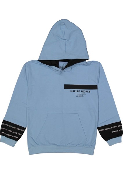 Erkek 9/12 Yaş Micro Kollu Kapşonlu Sweat