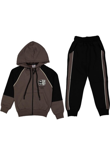 Erkek 2/5 Yaş Life Is Fermuarlı Eşofman Takım