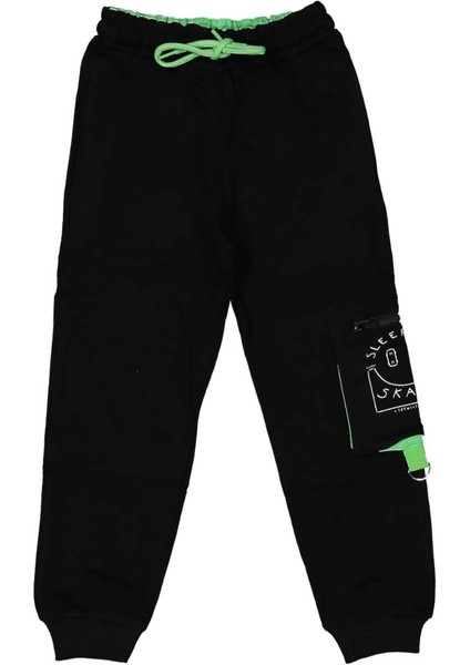 Erkek 5/8 Yaş Garnili Fermuarlı Kargo Cepli Alt