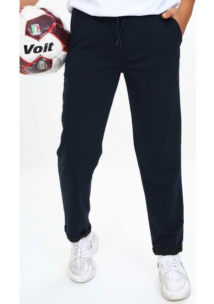 Erkek 10/14 Yaş 2ip Duble Paça Jogger Eşofman Altı