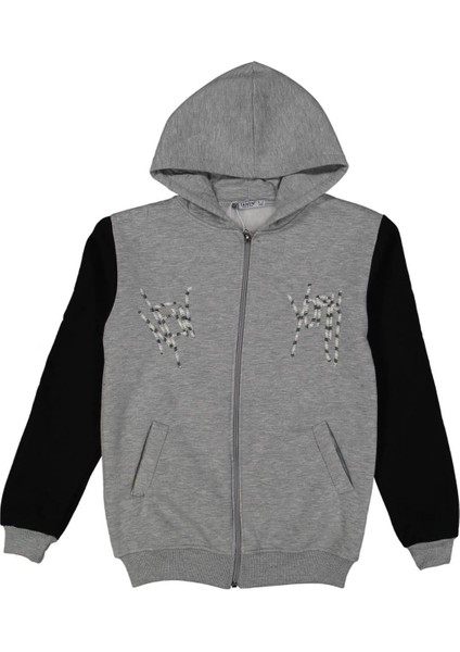 Erkek 11/14 Yaş Newyork Üç Iplik Kapşonlu Hırka