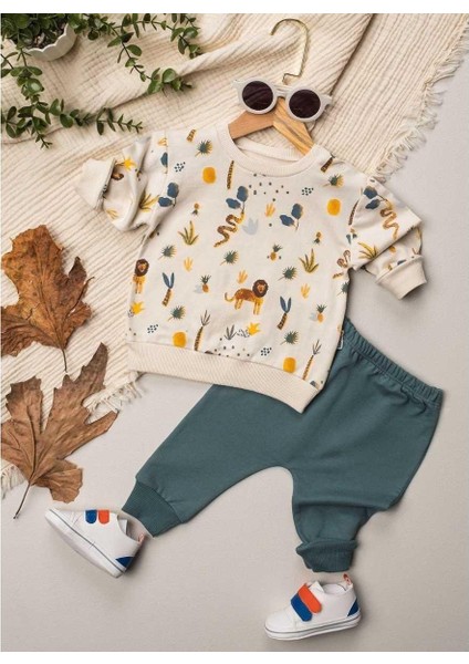 Erkek 6/24 Ay Aslan Baskılı 2ip Takım