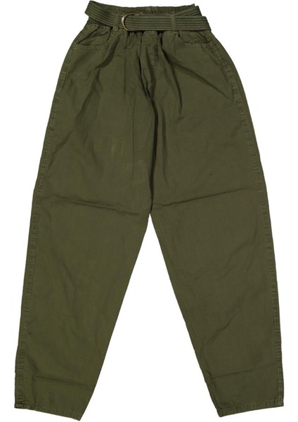 Erkek 6/10 Yaş Hasır Kemerli Boy Friend Paraşüt Pantolon