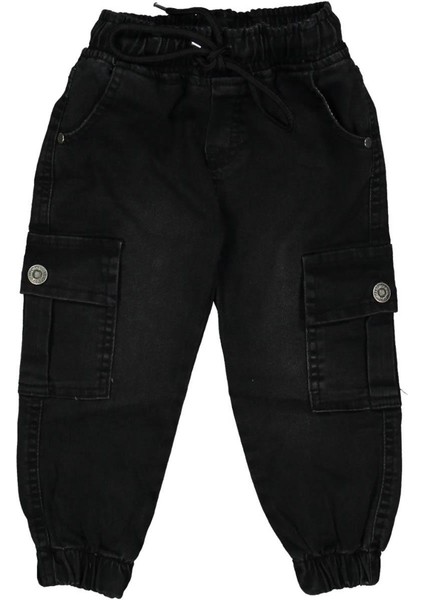 Erkek 3/7 Yaş Kargo Cepli Kot Pantolon