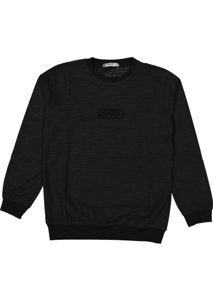 Erkek 5/8 Yaş Swo Nakışlı Jakarlı Sweat