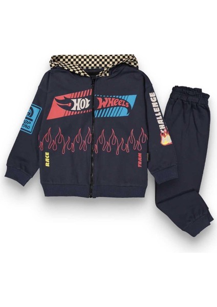 Erkek 2/5 Yaş 2ip Hot Fermuarlı Kapşonlu Eşofman T