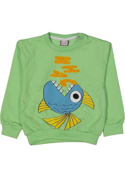 Erkek 3/7 Yaş Nhac Köpek Balığı Süzineli Sweat