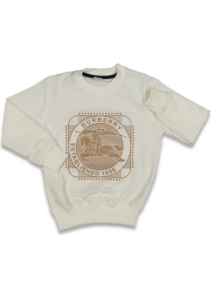 Erkek 13/16 Yaş 2ip Burber Baskılı Sıfır Yaka Sweat