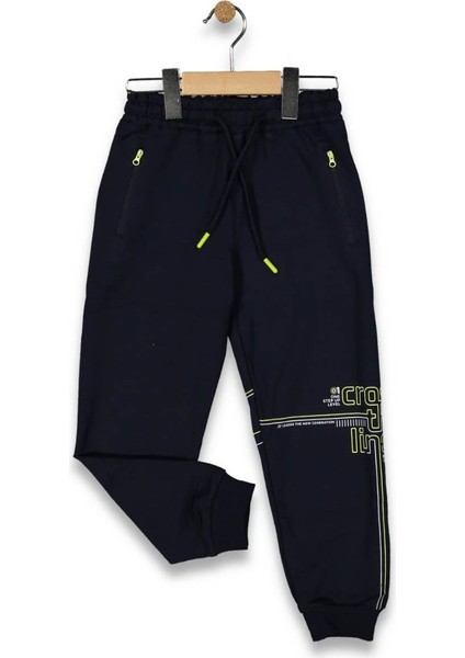 Erkek 9/12 Yaş Fermuarli Sol Bacak Baskili Alt