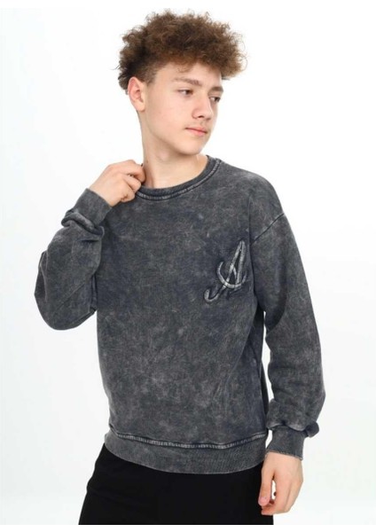 Erkek 8/14 Yaş A Nakışlı Sweat