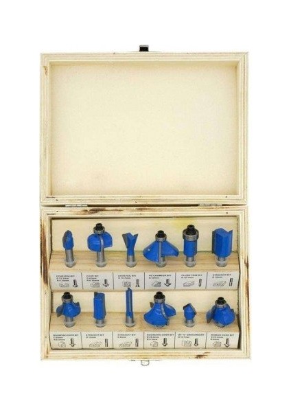 TH03039 Freze Bıçağı Seti 8mm 12 Parça fiyatları