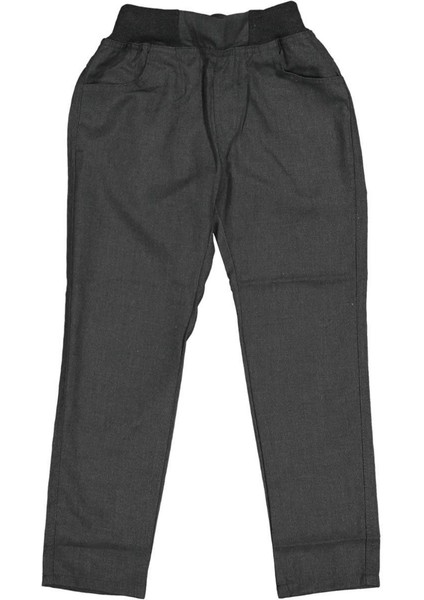 Erkek 6/10 Yaş Şerz Beli Lastikli Ribanalı Ilkokul Pantolonu