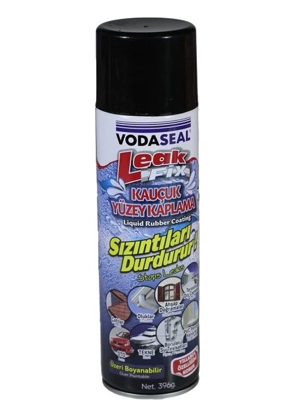 Leak Fix Kauçuk Izolasyon Spreyi Siyah 396gr