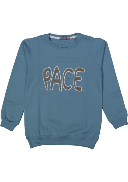 Erkek 5/8 Yaş Pace Baskılı Nakışlı Sweat