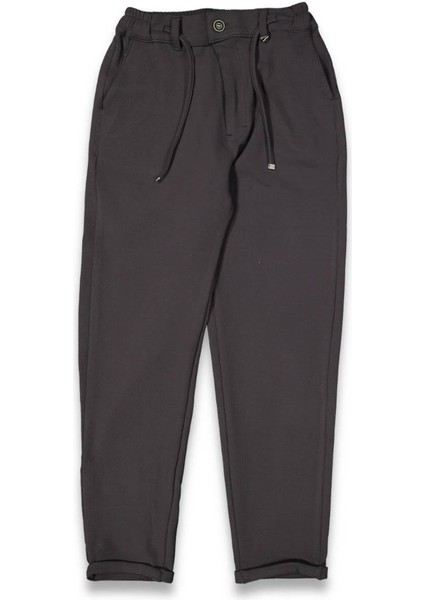 Erkek 13/16 Yaş Jogger Asloli Kumaş Fermuarlı Pant