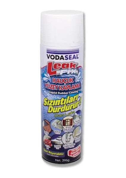 Leak Fix Kauçuk İzolasyon Spreyi 396 Gr Beyaz