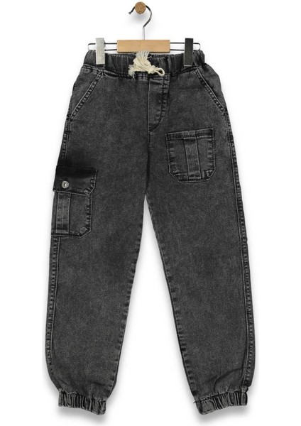 Erkek 11/15 Yaş Lastikli Kot Pantolon