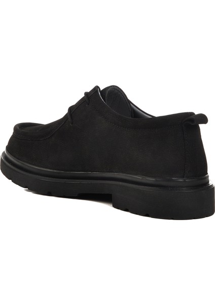 Siyah Nubuk Deri Erkek Günlük Ayakkabı fırsatları