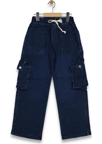 Erkek 11/15 Yaş Apoletli Kot Pantolon