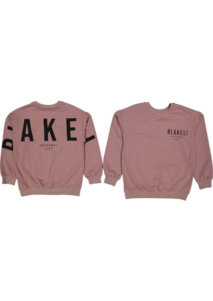 Kız 8/16 Yaş Blakelı Baskılı Tek Sweat
