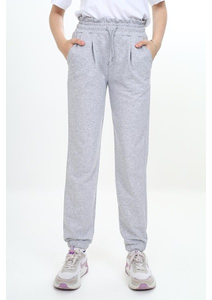 Kız 6/10 Yaş Büzgülü Kemer Pile Kaşe Tek Alt