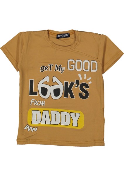 Erkek 8/12 Yaş Looks Baskılı Tshırt