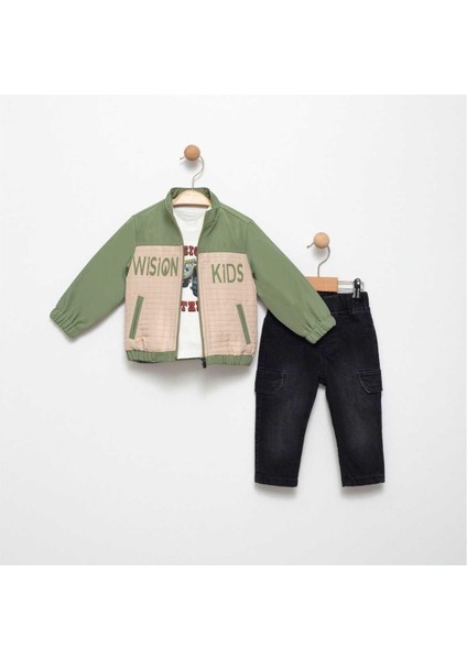 Erkek 2/5 Yaş Wision Nakışlı Ceket Takım
