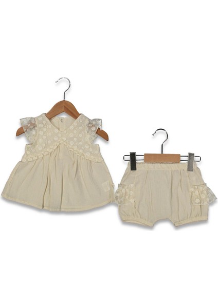 Kız 6/24 Ay Beodeli Tül Şortlu Takım