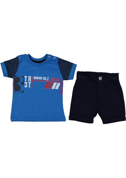 Erkek 6/18 Ay Şeritli Kollar Renkli 2li Takım