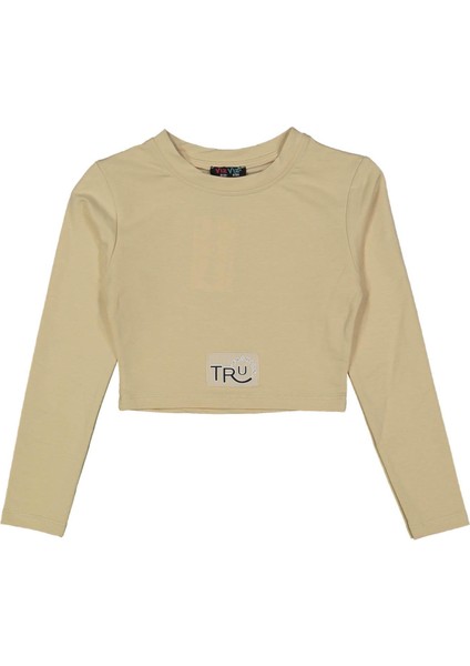 Kız 8/16 Yaş Tru Kumaş Etiketli Tek Sweat