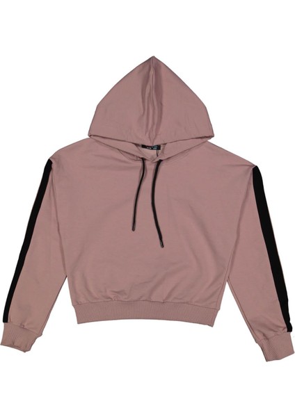 Kız 8/16 Yaş Şeritli Tek Sweat