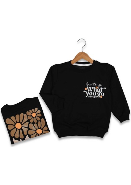 Kız 9/12 Yaş What You Go Baskılı Sweat
