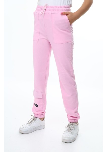 Kız 10/14 Yaş Paçada Kargo Cepli Eşofman Altı