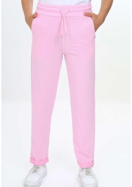 Kız 10/14 Yaş Duble Paça Jogger Eşofman Altı