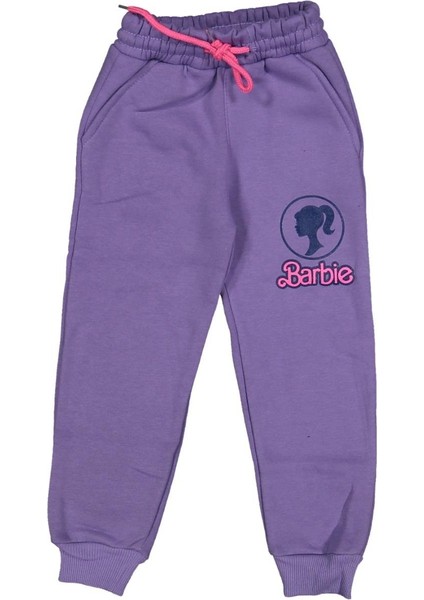 Kız 9/12 Yaş Barbie Baskılı Pça Ribanalı 3 Ip Tek Alt