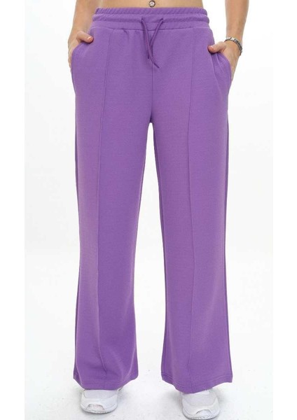 Kız 6/10 Yaş Krep Kumaş Önü Çimalı Palazzo Tek Alt