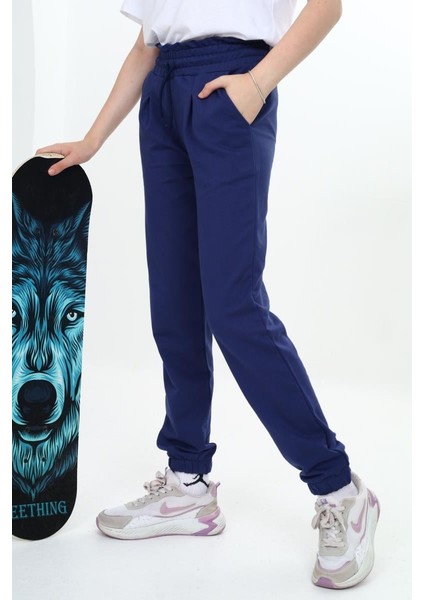 Kız 10/14 Yaş Büzgülü Kemer Pile Kaşe Tek Alt