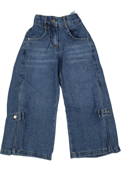 Kız 4/9 Yaş Yanları Çıtçıtlı Pantolon