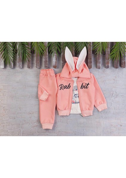 Kız 9/36 Ay Kulaklı Kapşonlu Rabbit Tkm