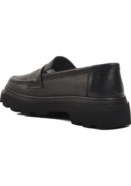 Siyah Deri Kadın Günlük Ayakkabı fırsatları