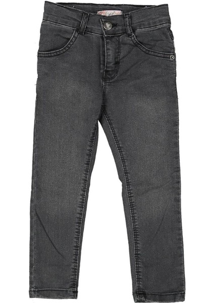 Kız 3/7 Yaş Taşlanmış Kot Pantolon