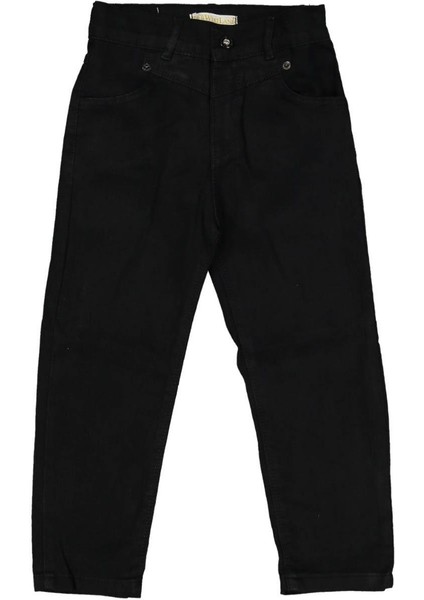 Kız 3/7 Yaş Ön Cep V Kesim Kot Pantolon