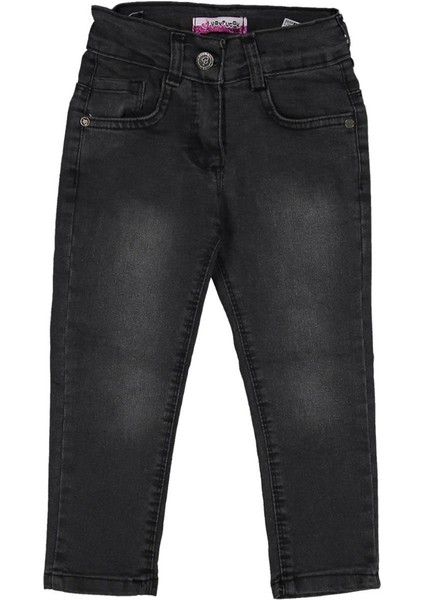 Kız 8/12 Yaş Klasik Füme Kot Pantolon