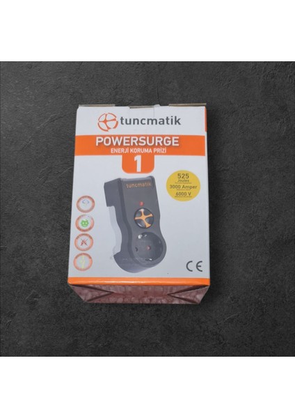Tunçmatik Akım Korumalı Priz Tekli