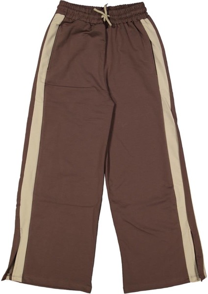 Kız 10/16 Yaş Garson Şeritli Yandan Yırtmaçlı Tek Alt Eşofman