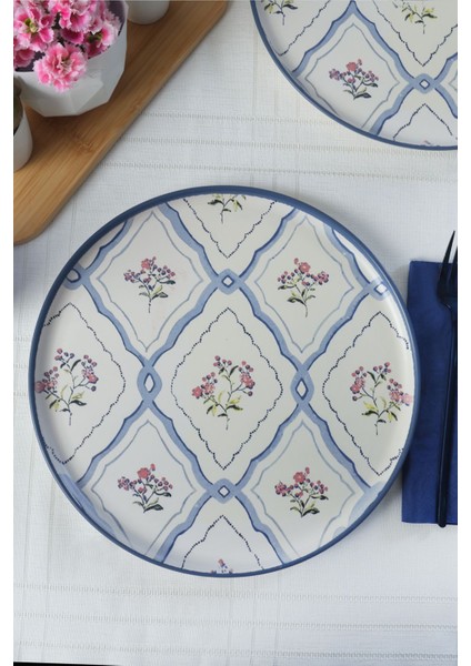 Floral Waves Nordic Servis Tabağı 28 cm 6 Adet 22668 modelleri