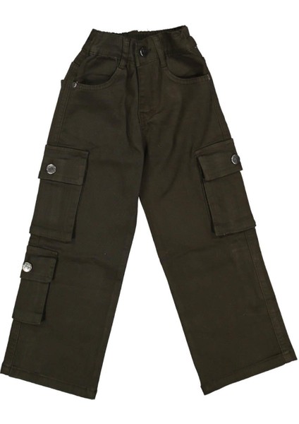 Kız 6/10 Yaş Kargo Cepli Pantolon