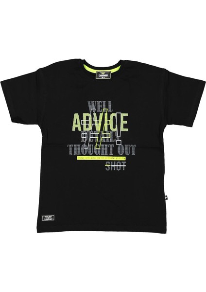 Erkek 5/8 Yaş Well Advıce Detaıls Yazılı Tişört